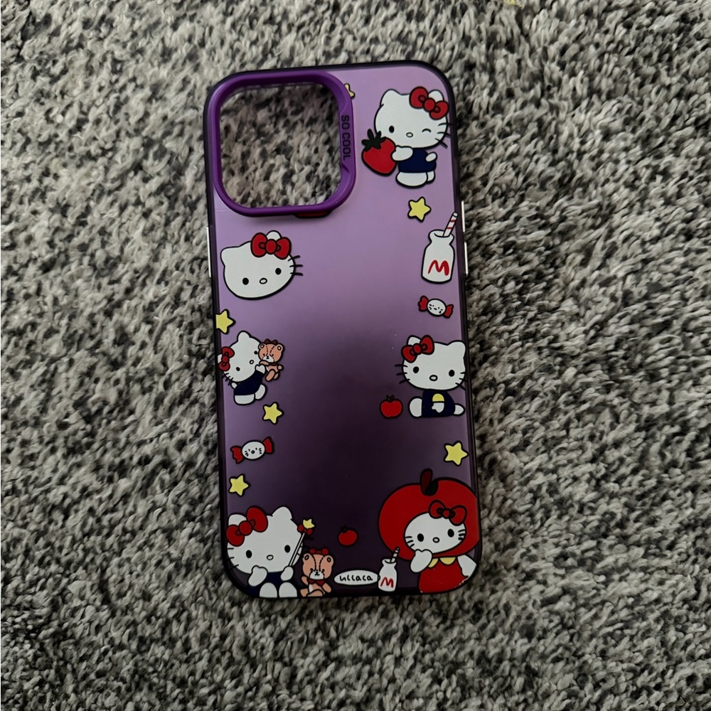 iPhone 16 Pro Max Purple Hello Kitty Case